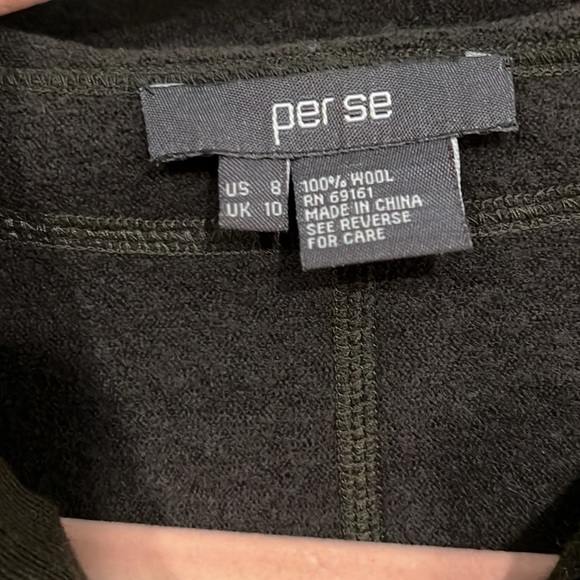 𝅺PER SE 100% wool jacket size 8. Ruffles down front and collar. - Picture 6 of 6